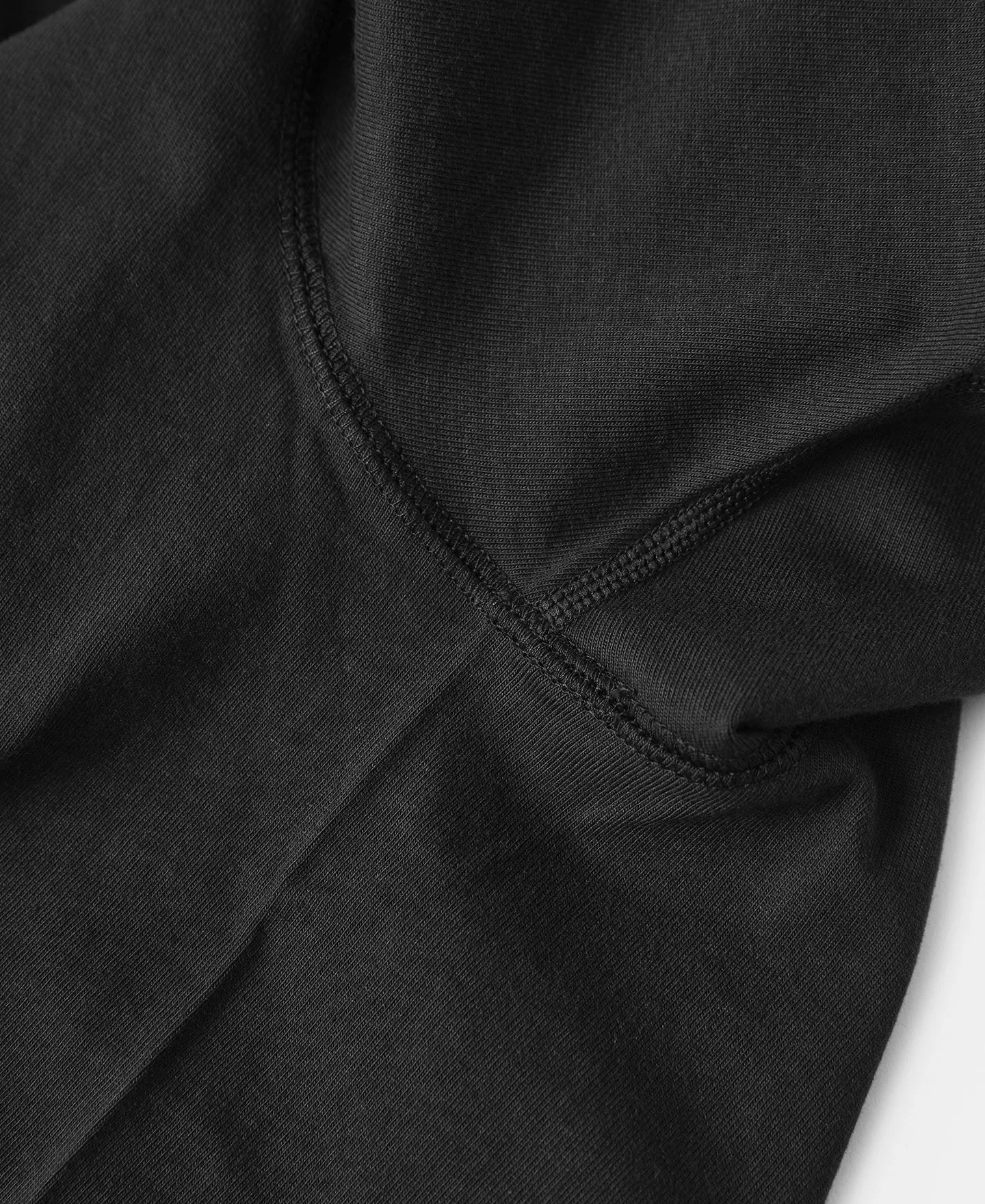 9.3 oz Cotton Tubular Henley T-Shirt - Black