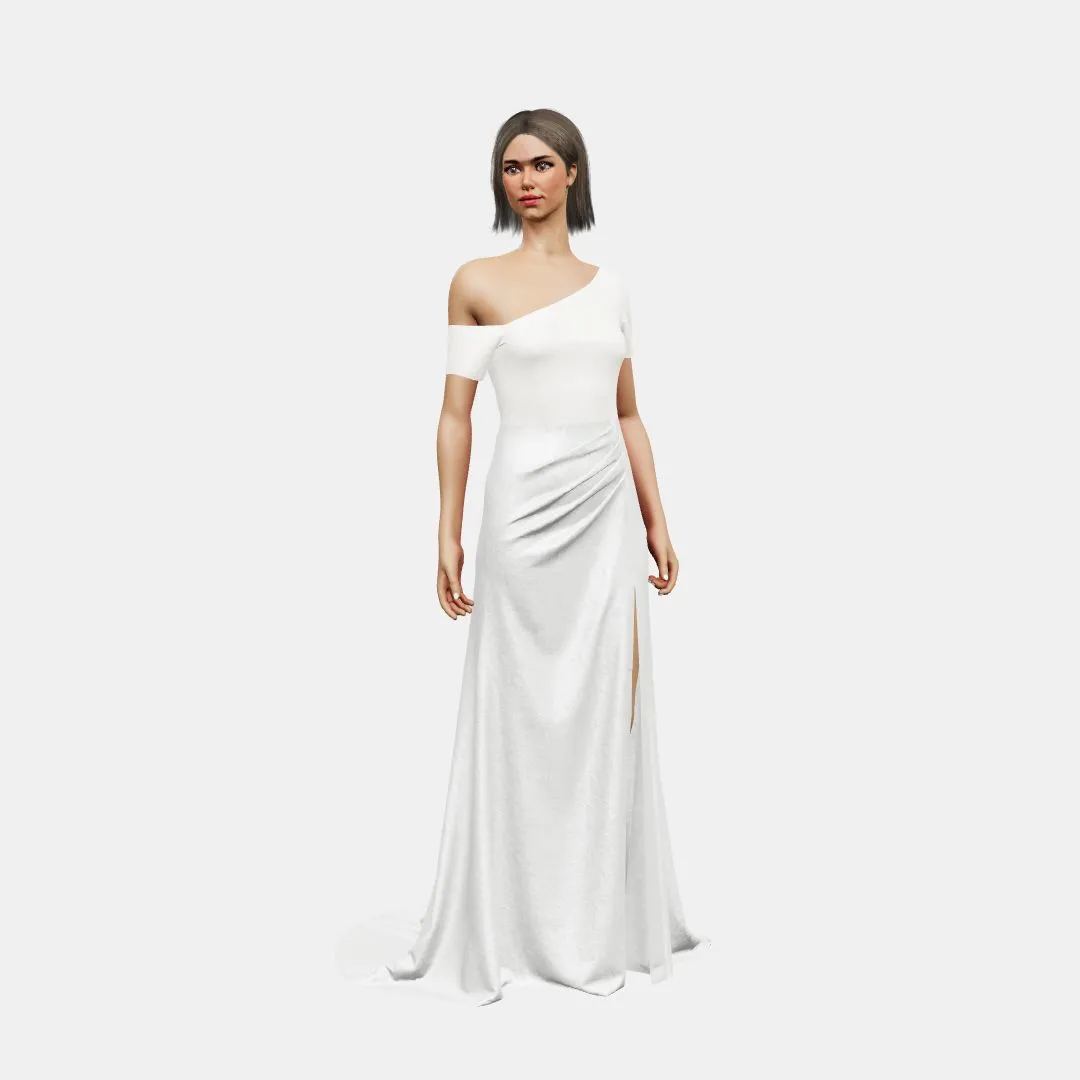 Assymetrical   draped
