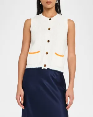 Autumn Cashmere Button Front Vest