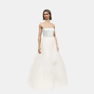 Bandeau and open back   A-line tulle