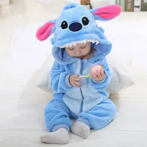 Blue Stitch Cute Cartoon Baby Pajama set Novelty