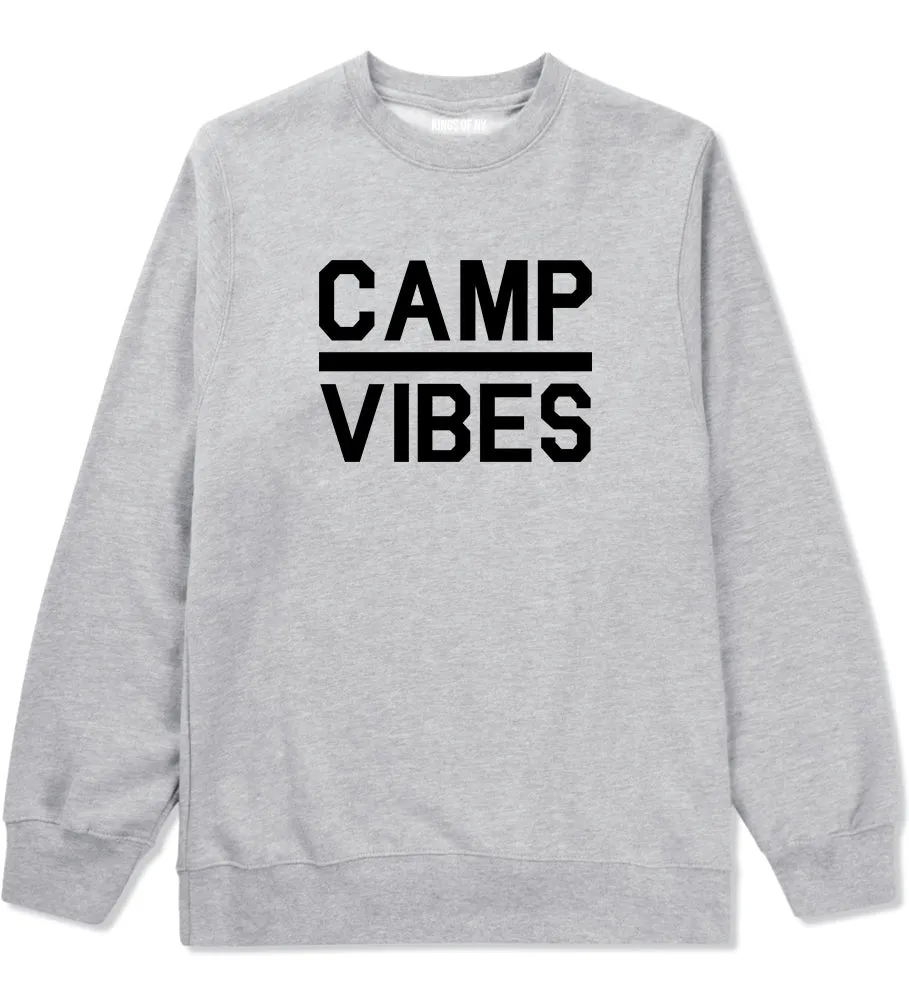 Camp Vibes Mens Crewneck Sweatshirt