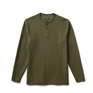 Companion Long Sleeve Thermal Henley - Military