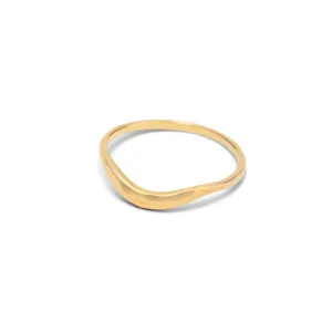 Crescent Band, Forged, 9kt Yellow Gold