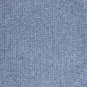 Deadstock Pointelle Ribbed Knit - Marled Blue