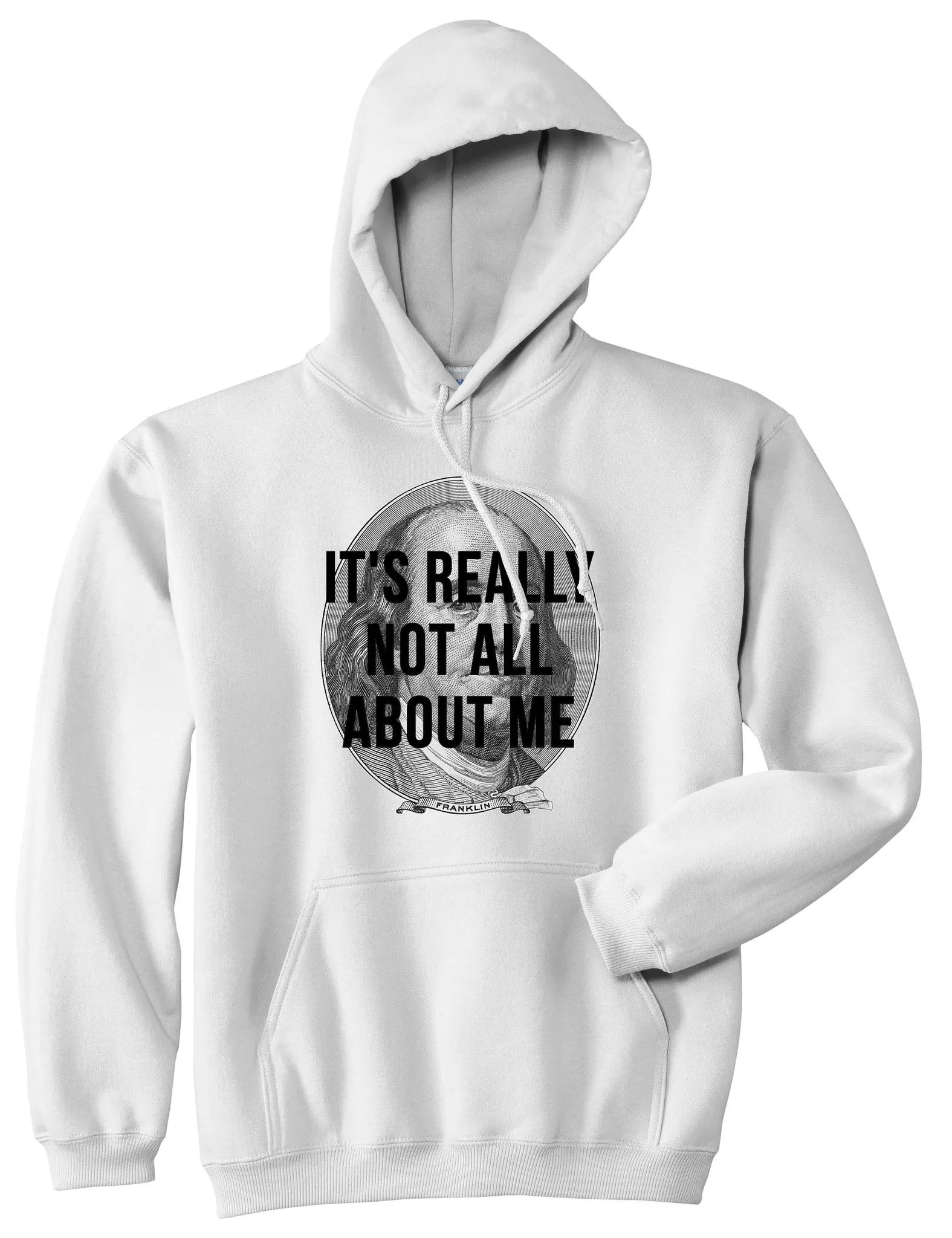 Its Really Not All About The Benjamins Money Pullover Hoodie Hoody