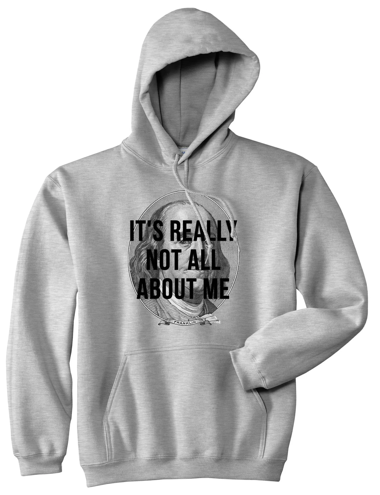 Its Really Not All About The Benjamins Money Pullover Hoodie Hoody