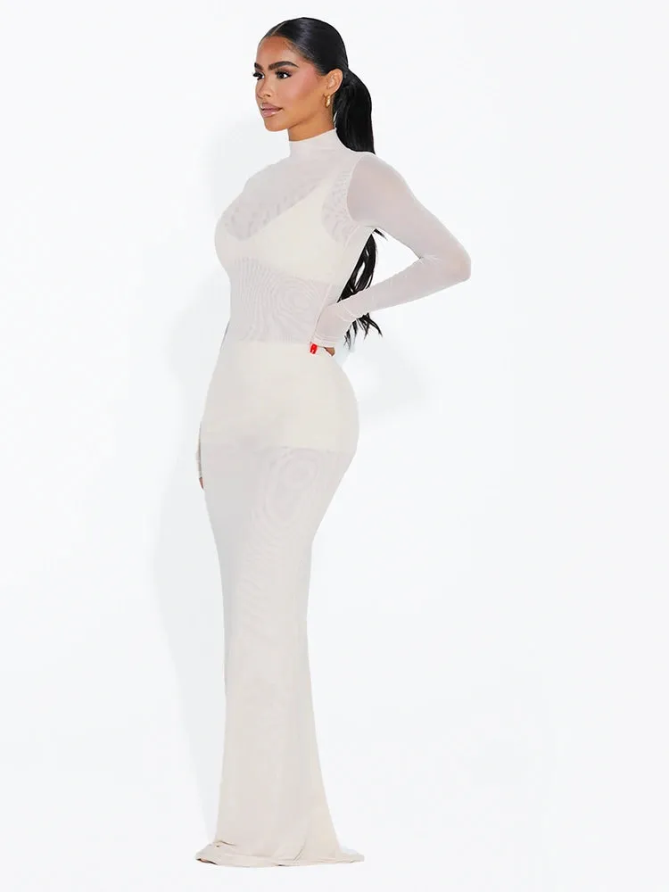 Mesh Maxi Dress