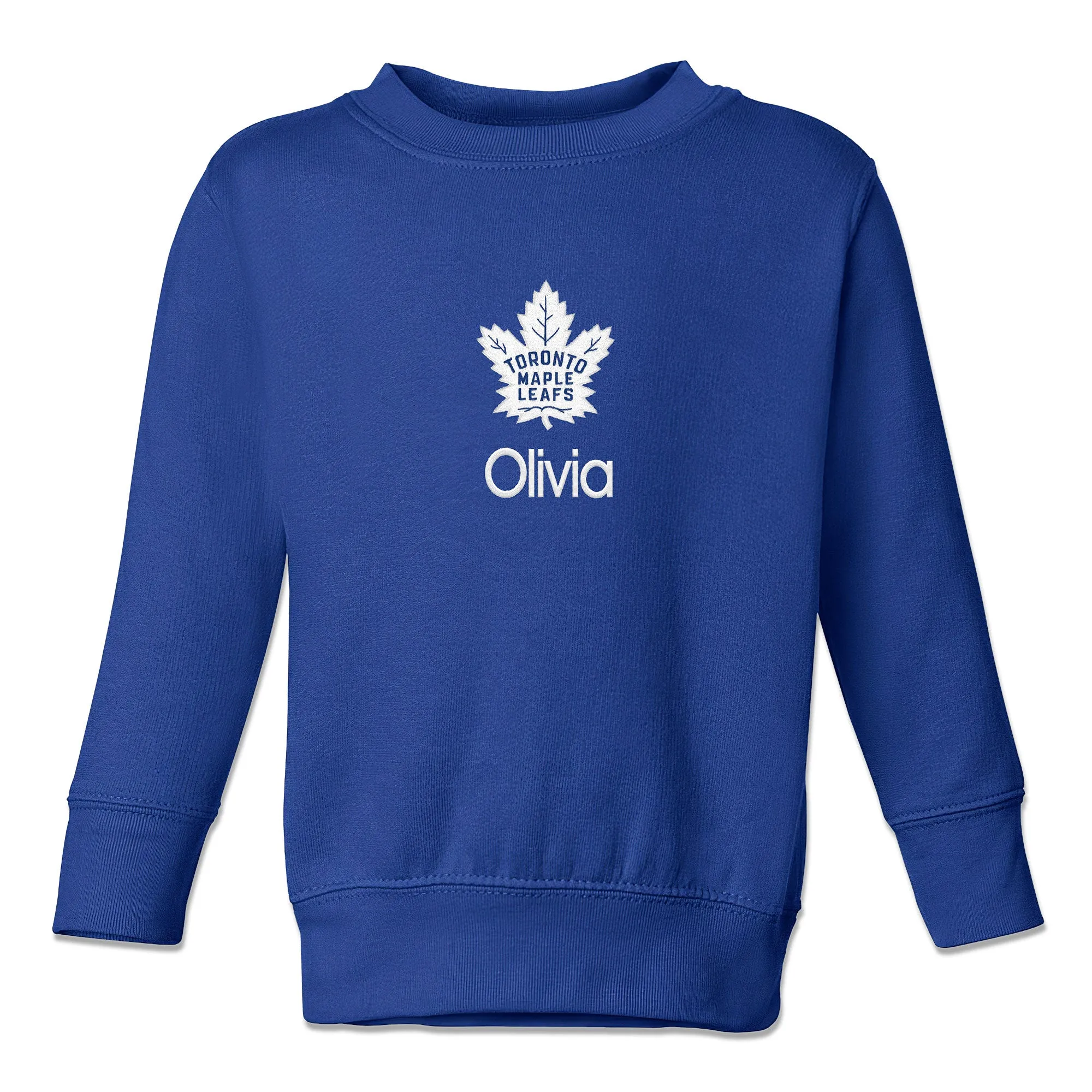 Personalized Toronto Maple Leafs Toddler Crewneck Sweatshirt