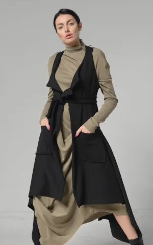 Plus Size Belted Vest