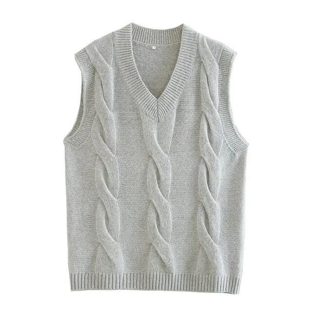RIBBED TRIM VEST