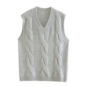 RIBBED TRIM VEST