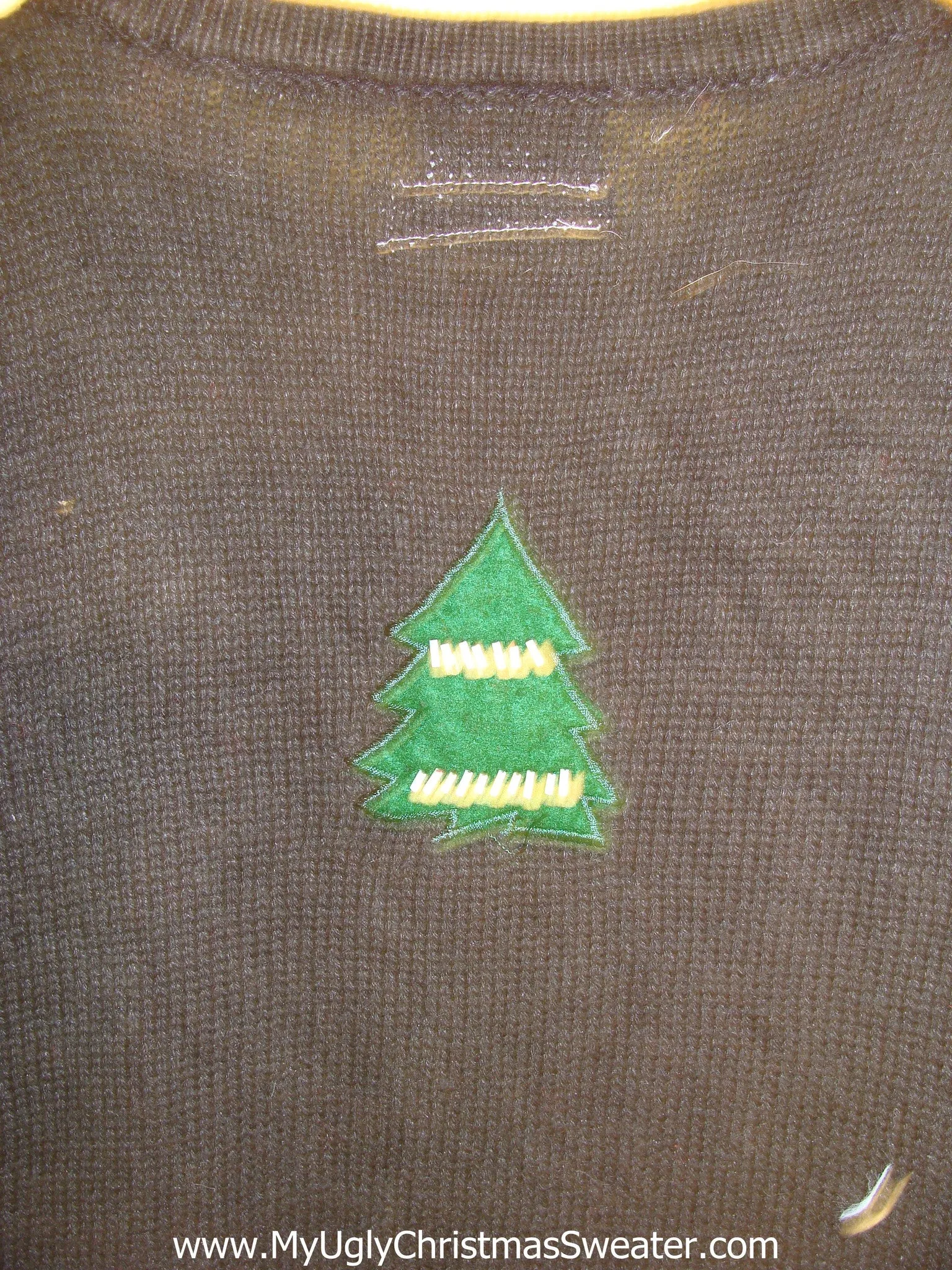Santa and Reindeer Ugly Christmas Sweater Vest with Lights