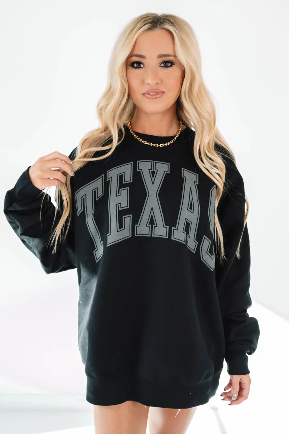 Varsity Texas Sweatshirt - Black