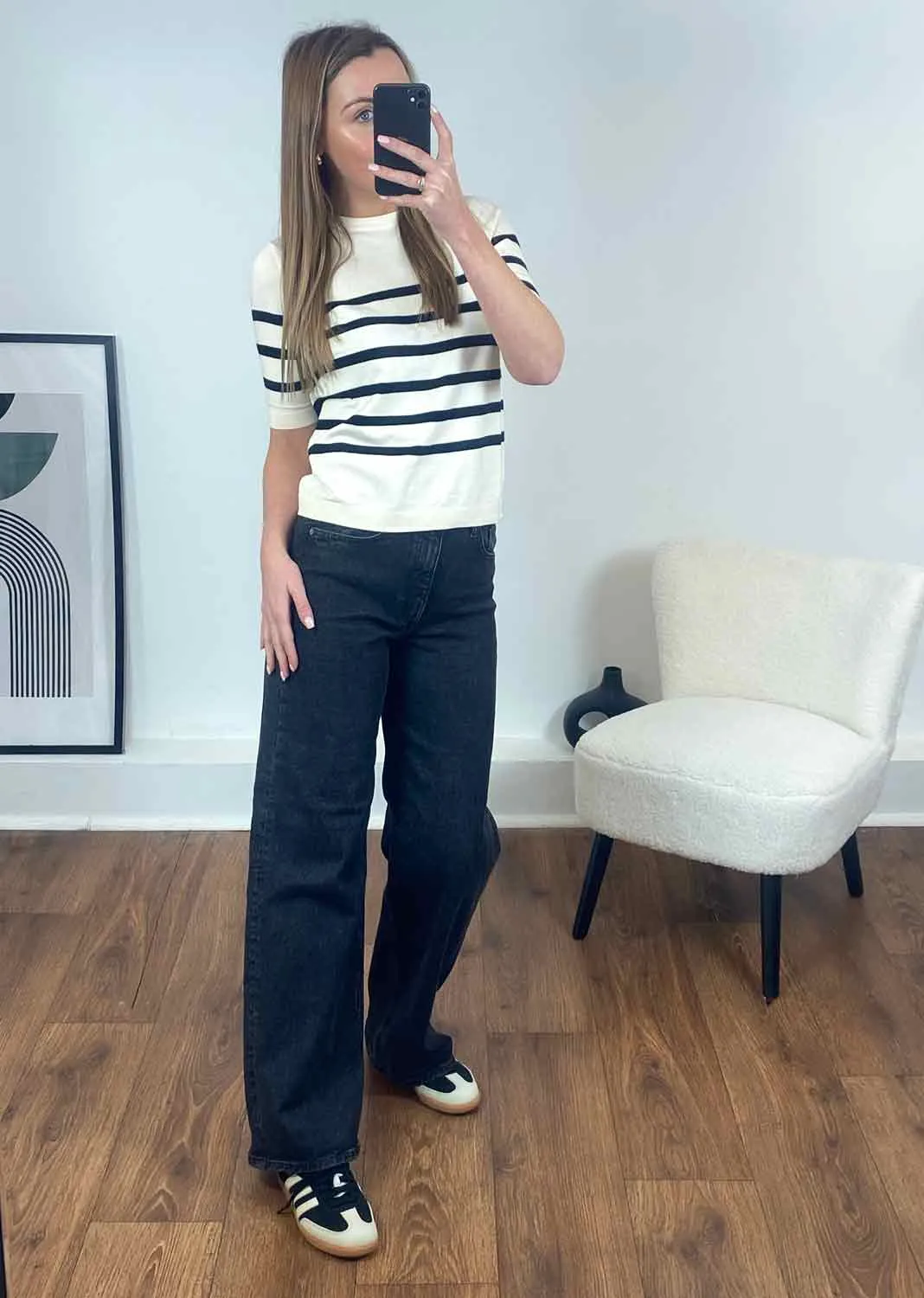 VERO MODA Saba Stripe Knit Top