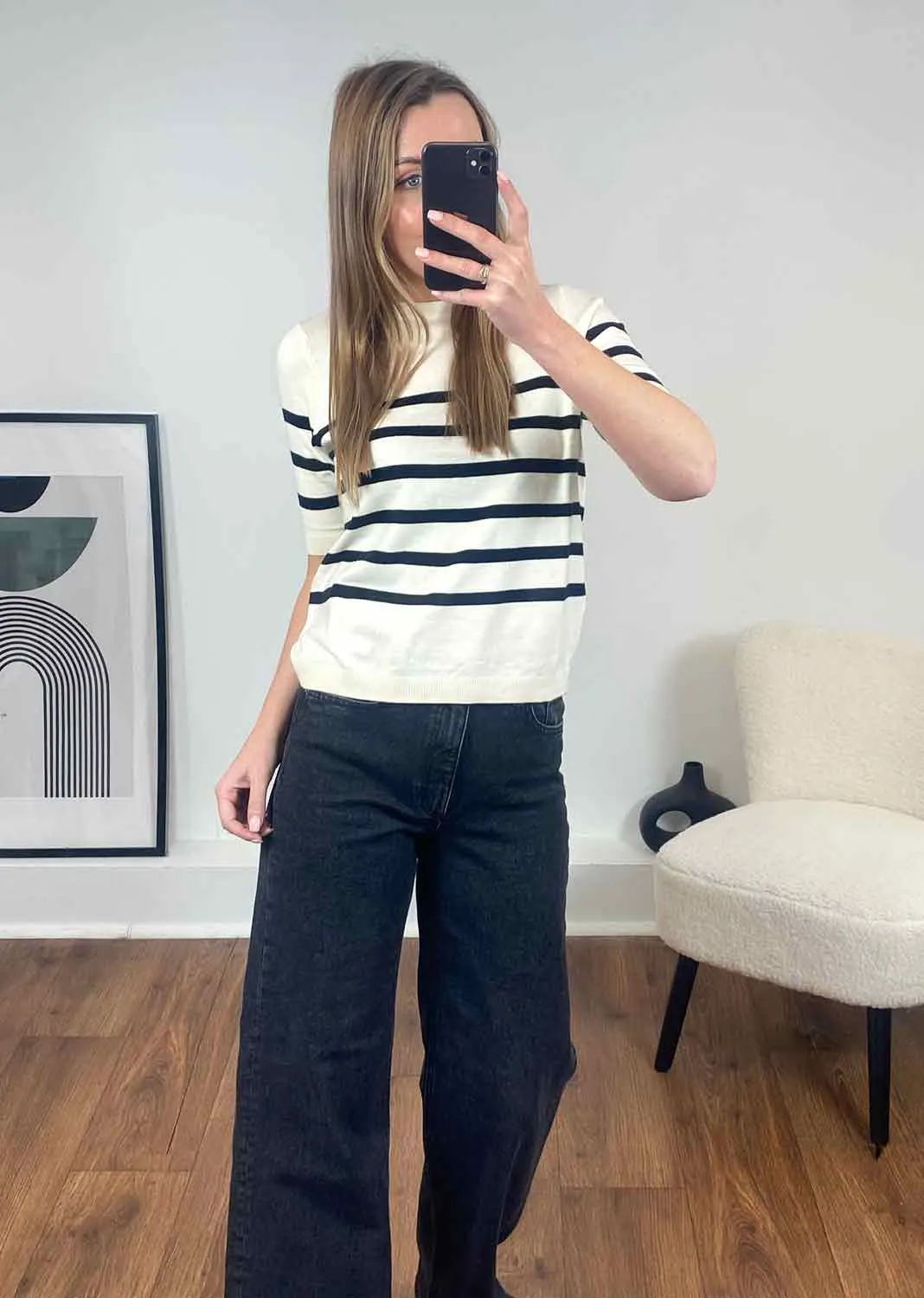 VERO MODA Saba Stripe Knit Top