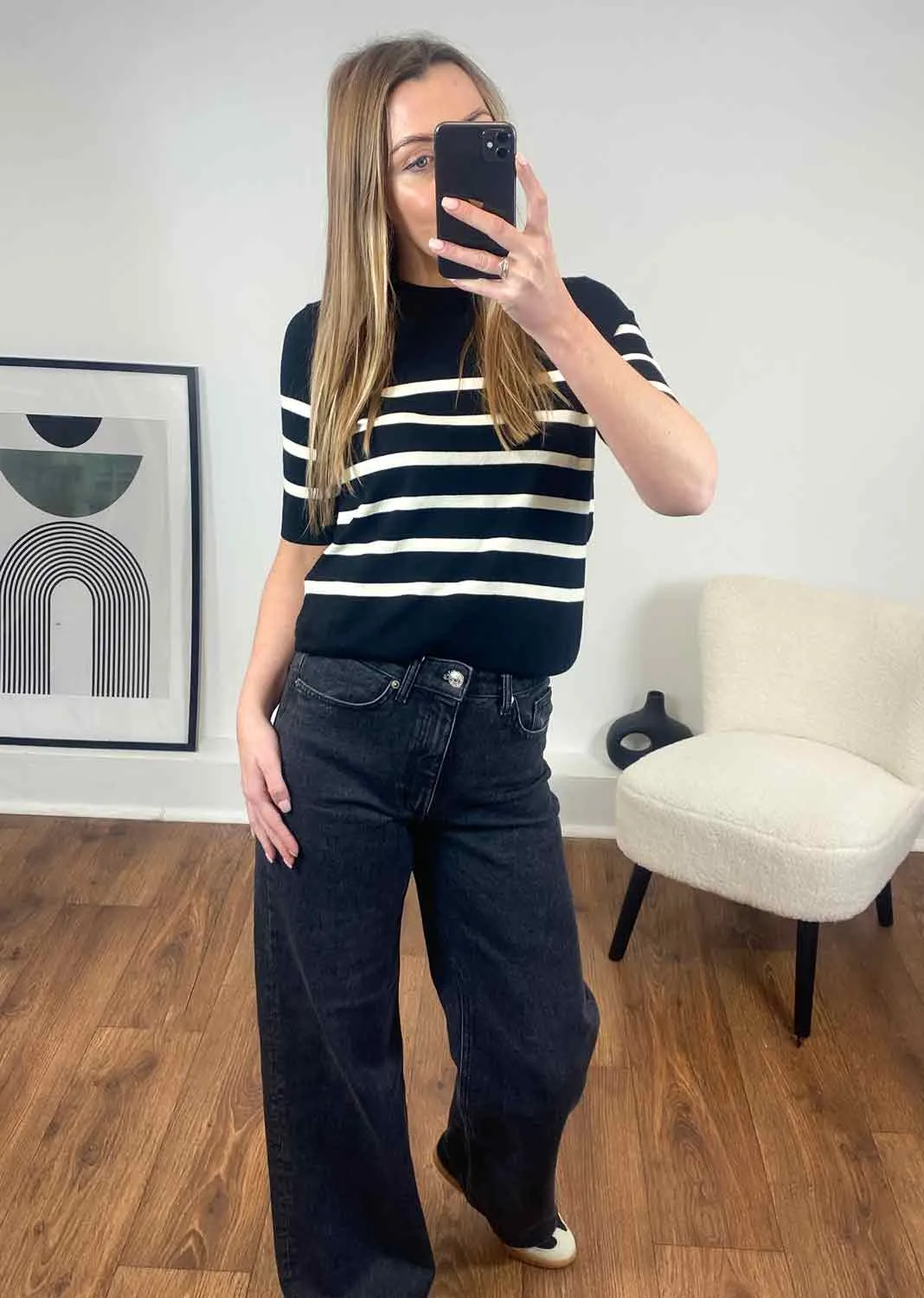 VERO MODA Saba Stripe Knit Top
