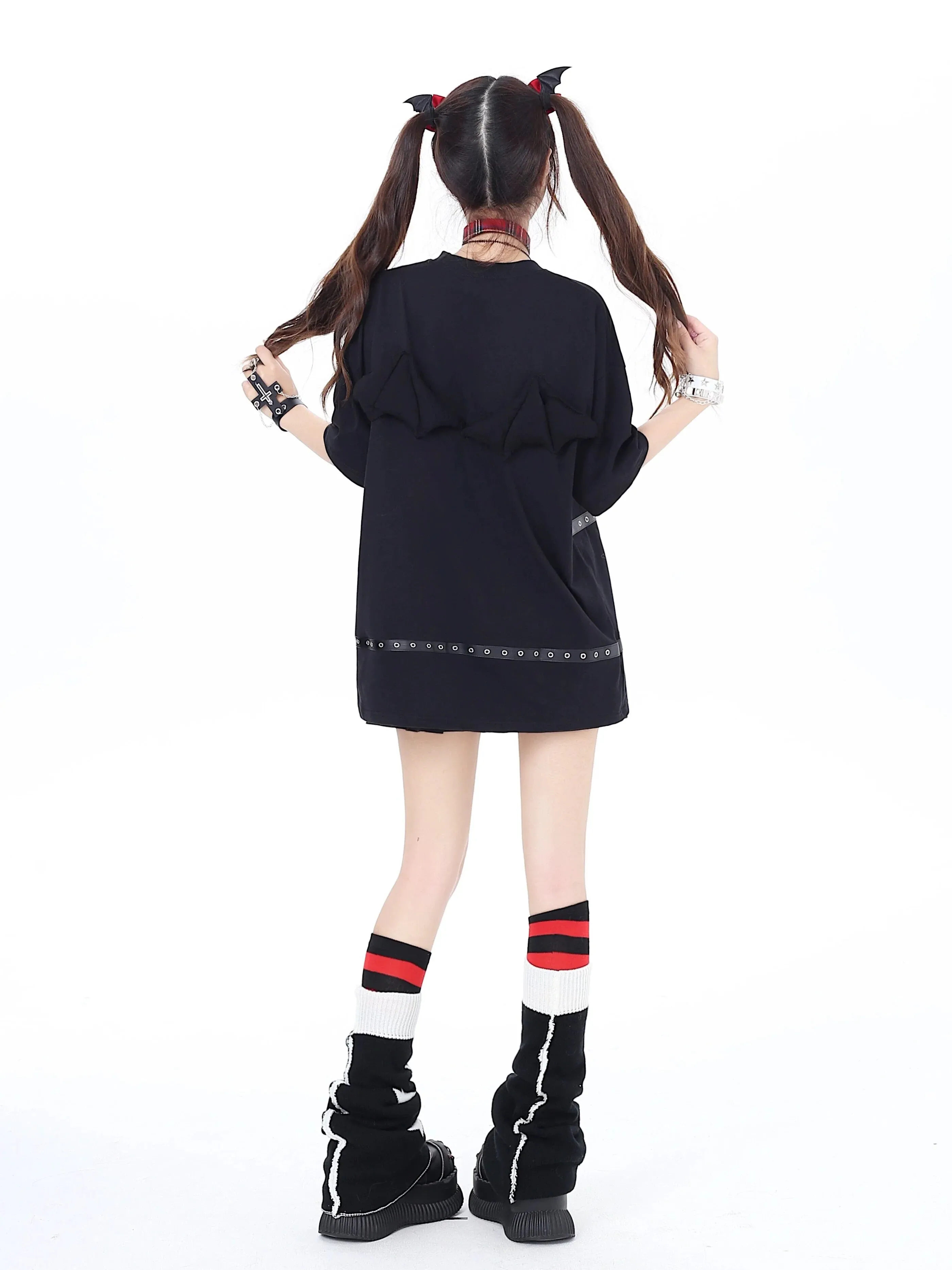 Wing Dark 3D Loose T-Shirt Subculture