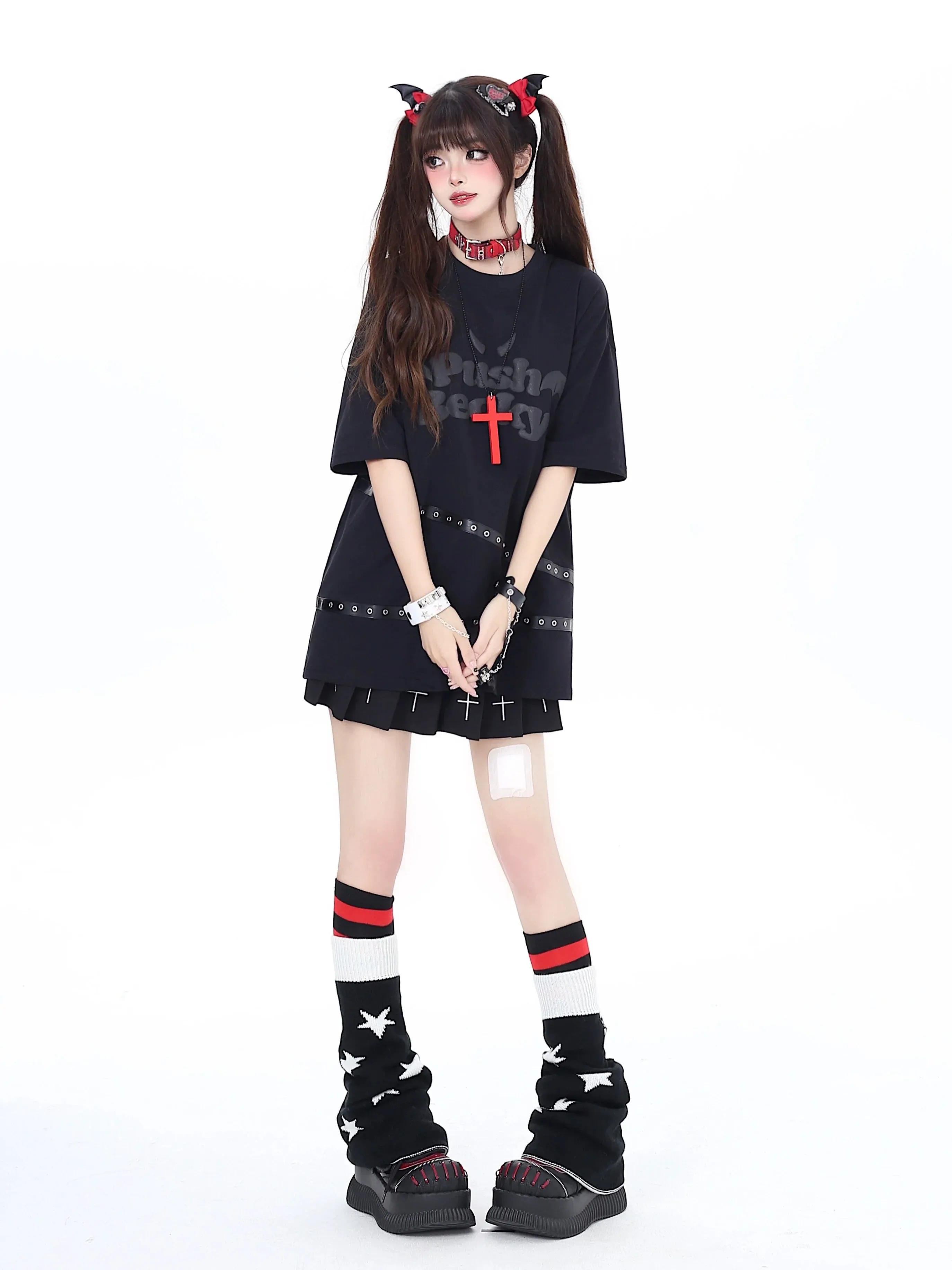 Wing Dark 3D Loose T-Shirt Subculture