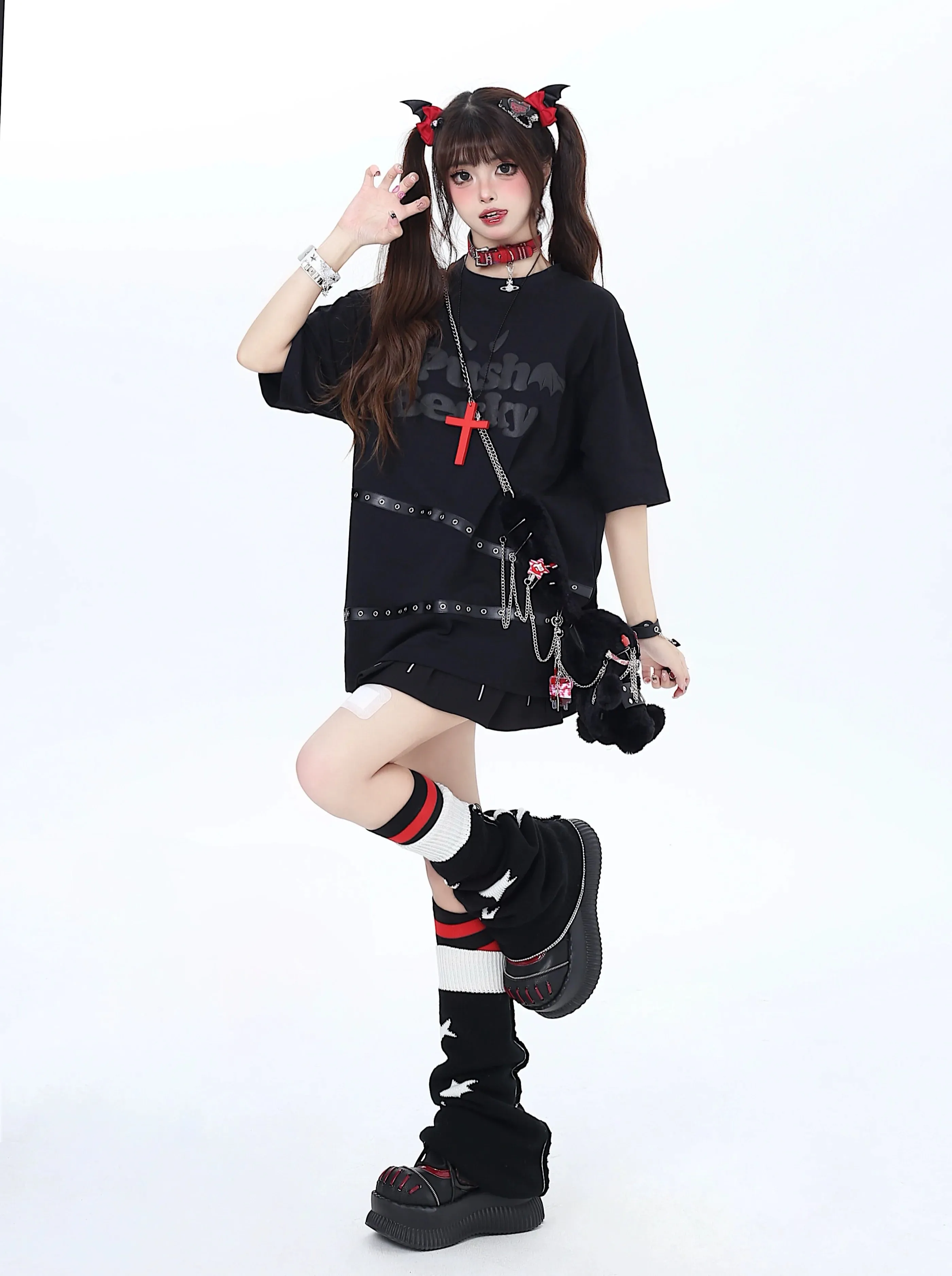 Wing Dark 3D Loose T-Shirt Subculture